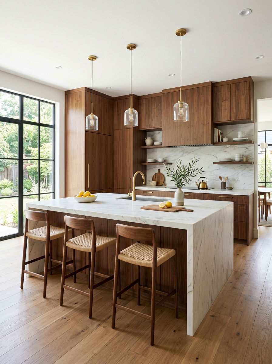 Integrated Appliance Panels - 30 wine country kitchen ideas