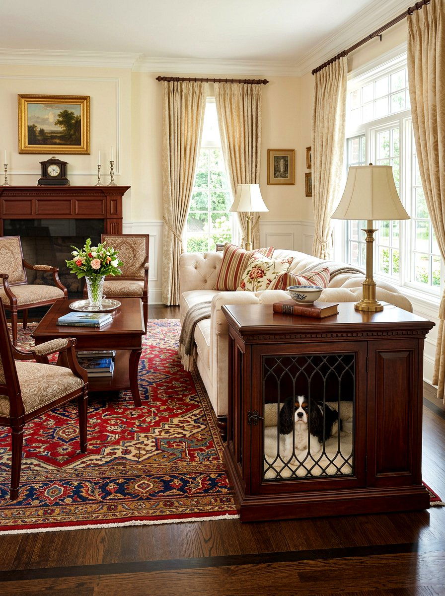 Integrated Dog Crate In Furniture - 30 built in dog nook ideas
