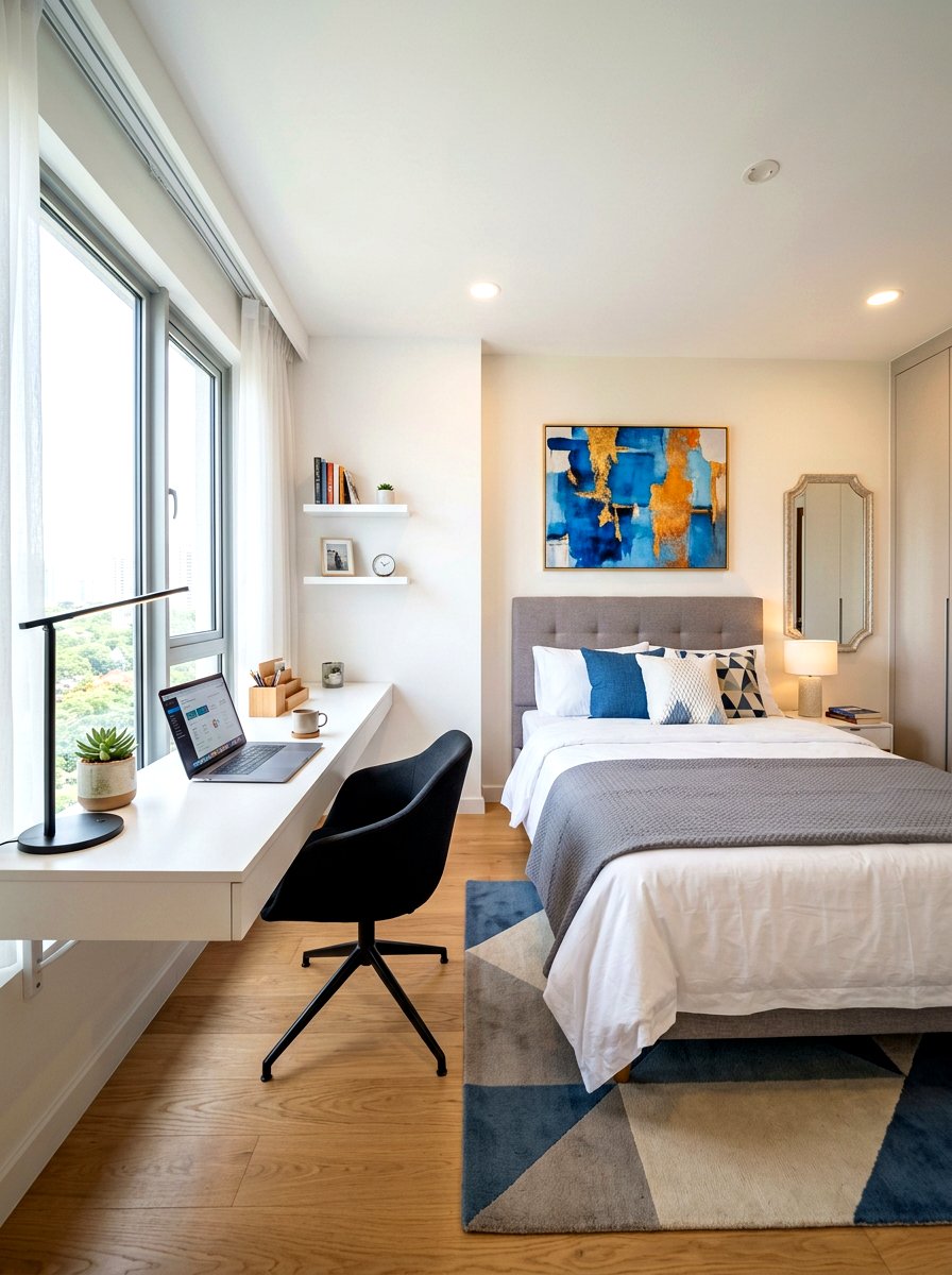 Integrated Home Office - 30 childhood bedroom revival ideas