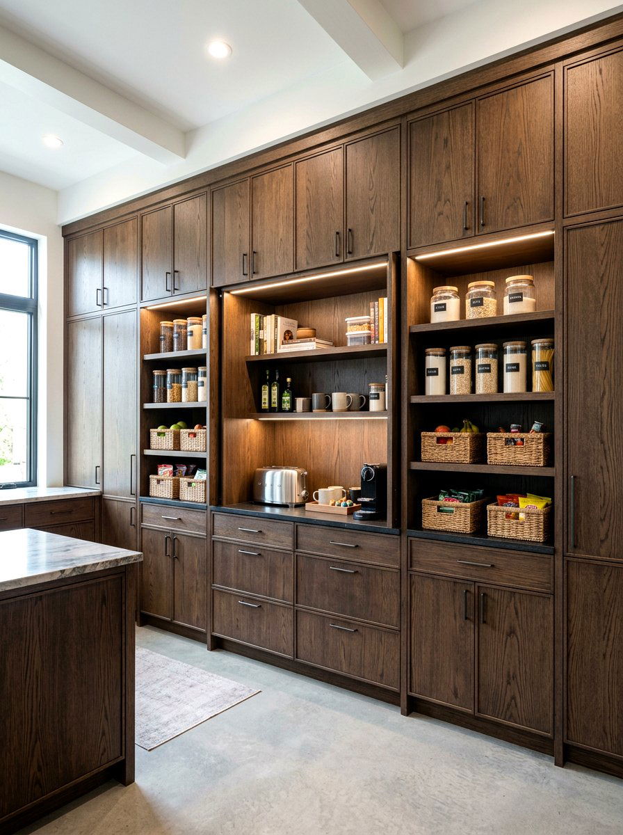 Integrated Kitchen Pantry Unit - 30 hidden toaster garage ideas