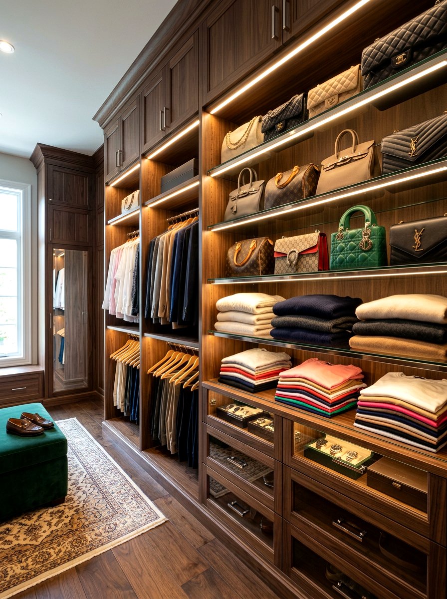 Integrated Led Closet Lighting - 30 minimal closet organization ideas