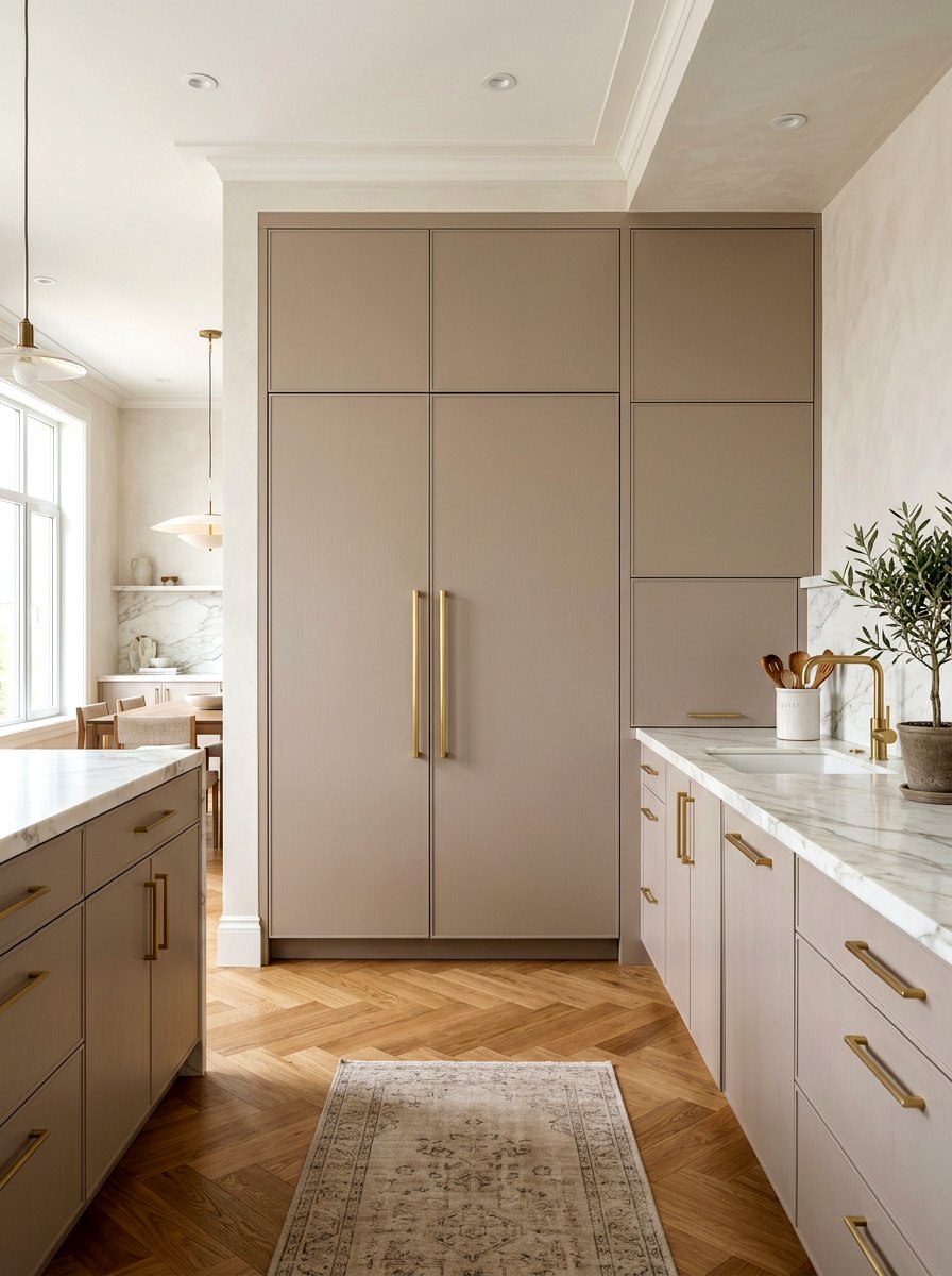 Integrated Refrigerator Cabinet - 30 panel ready kitchen ideas