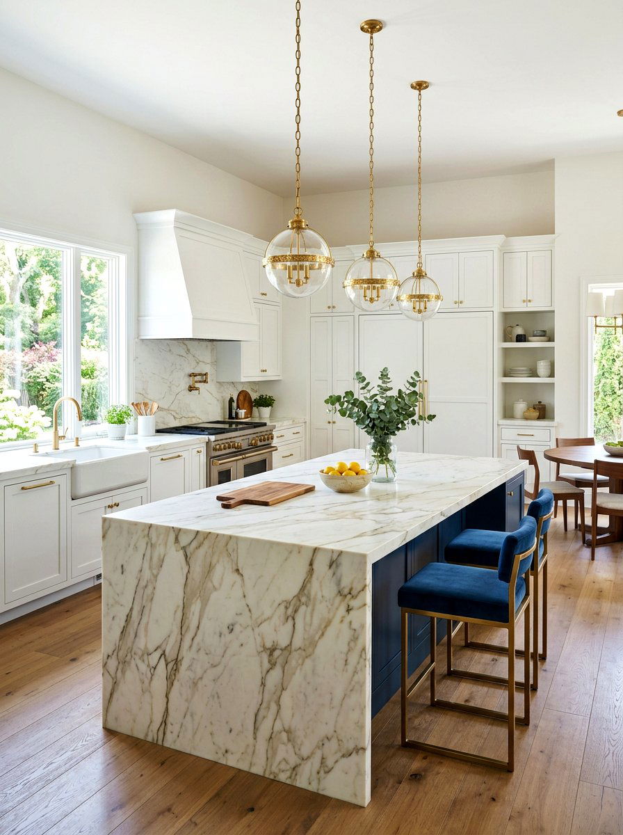 Integrated Refrigerator Panel - 30 Nancy Meyers kitchen ideas
