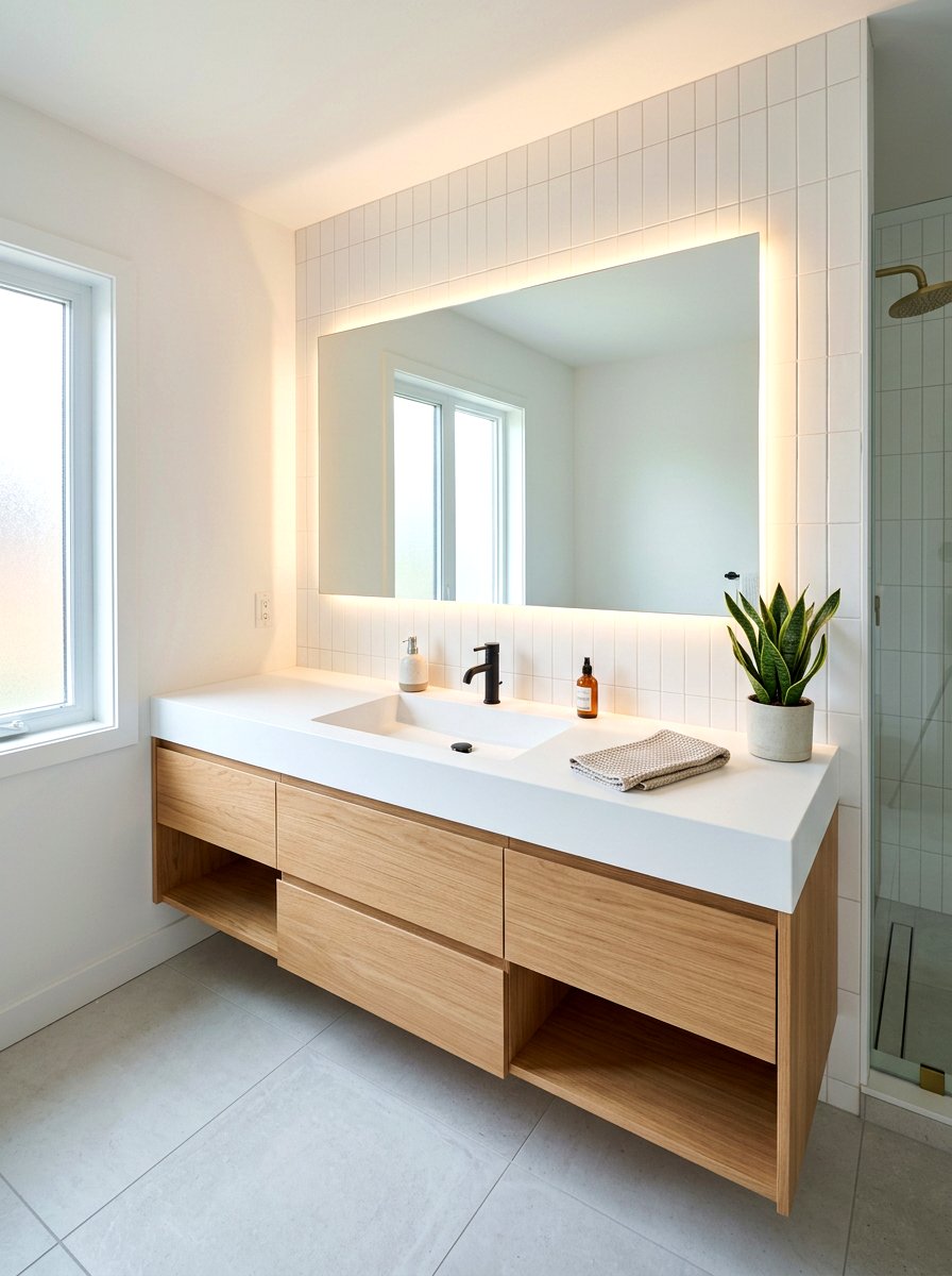 Integrated Sink Vanity - 30 bathroom vanity ideas