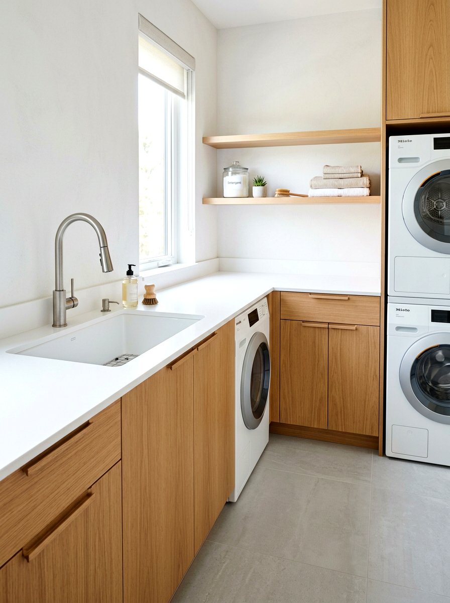 Integrated laundry sink cabinet - 30 utility sink cabinet ideas