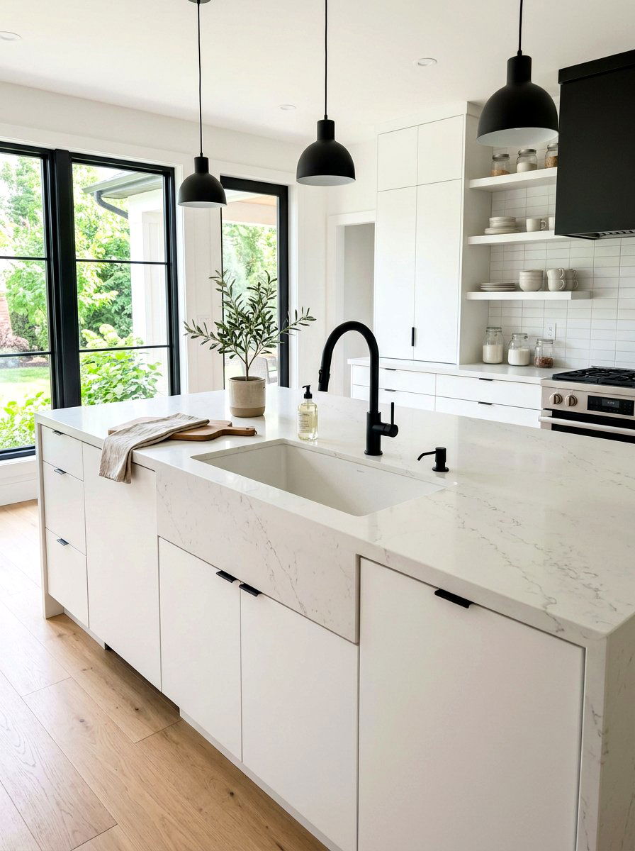 Integrated sink kitchen island - 30 statement island kitchen ideas