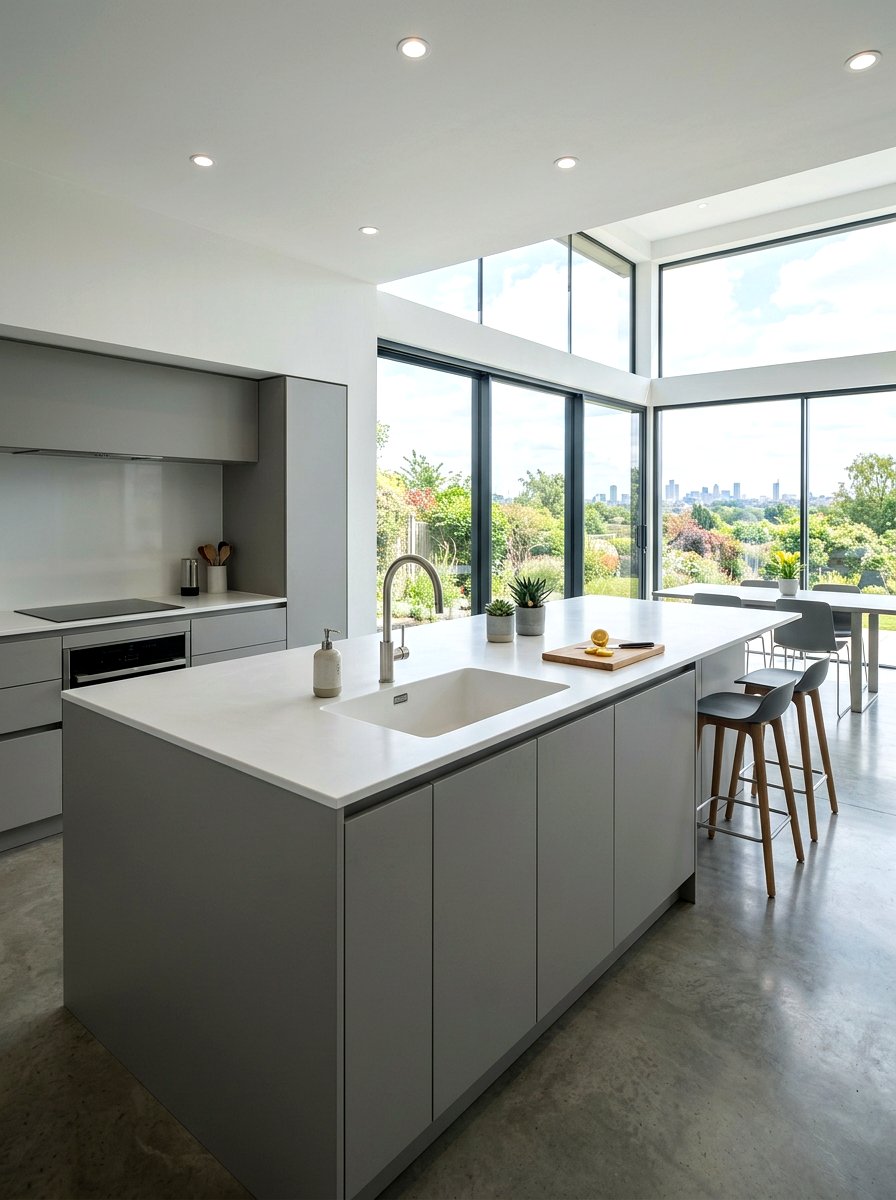 Integrated sink on kitchen island - 30 kitchen island with sink ideas