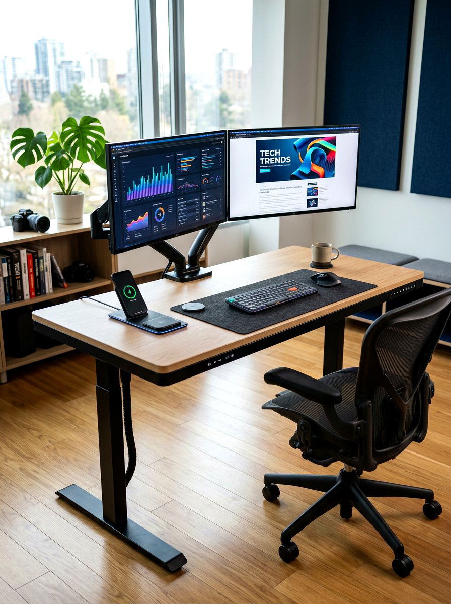 Integrated technology editorial desk - 30 editorial office ideas