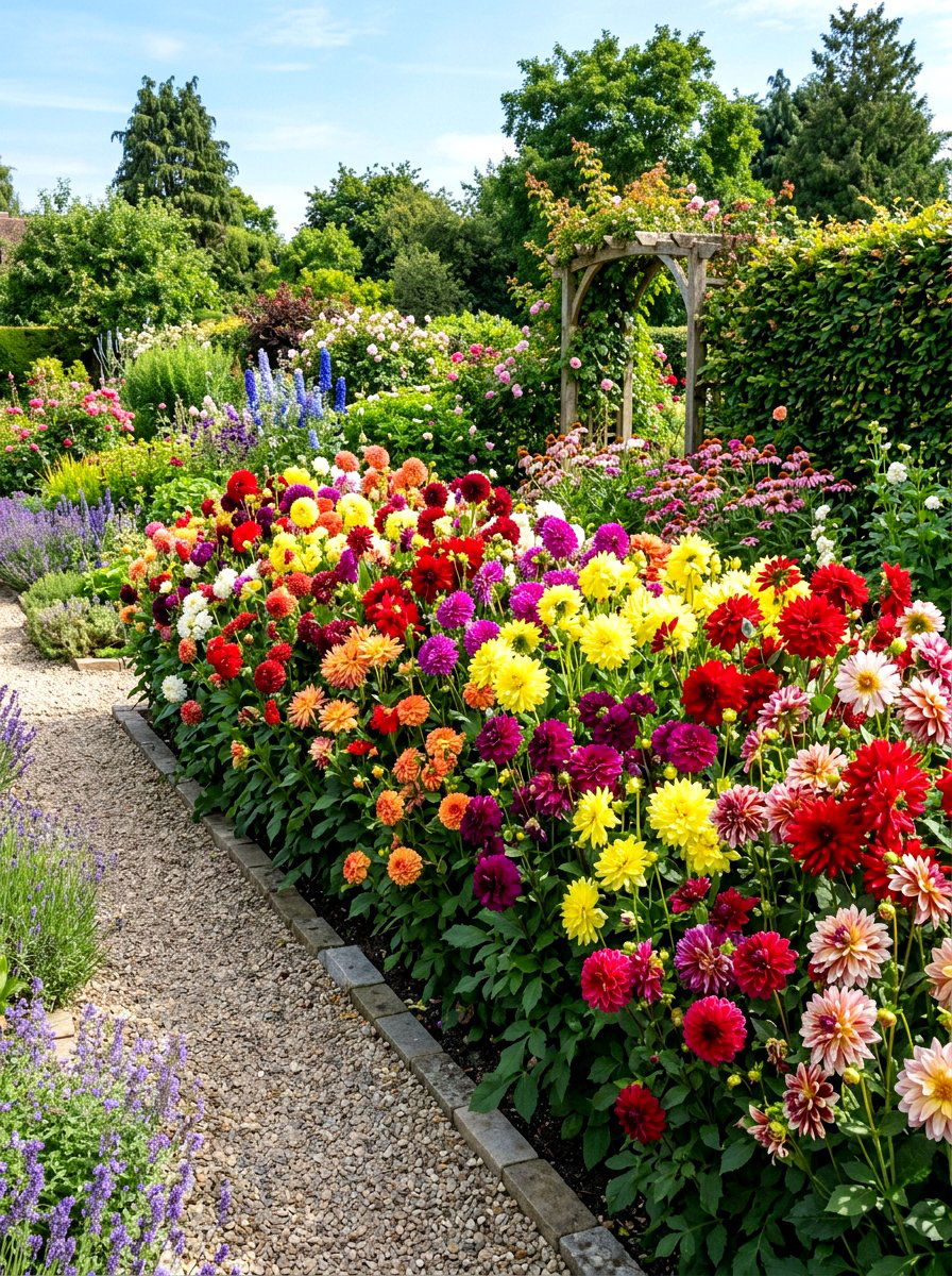 Intensive Dahlia Spacing - 30 dahlia cutting patch ideas