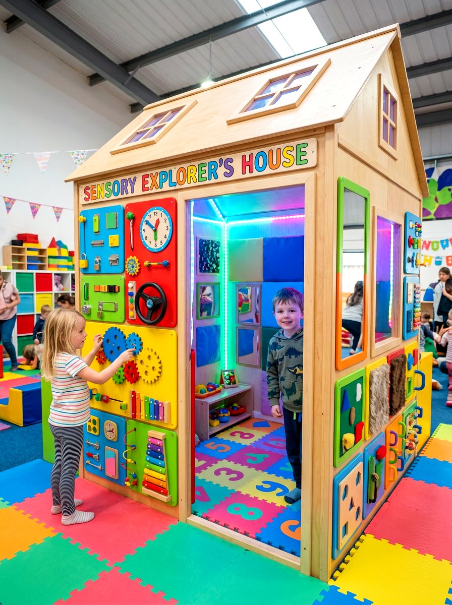 Interactive Sensory Playhouse - 30 playhouse ideas