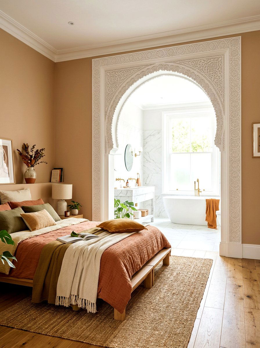 Interior Arched Doorway - 30 Moroccan bedroom ideas
