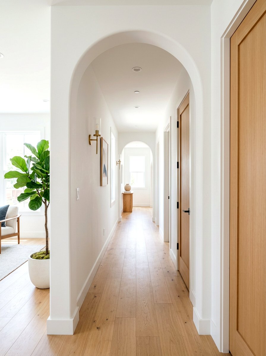 Interior Archway - 30 narrow hall styling ideas