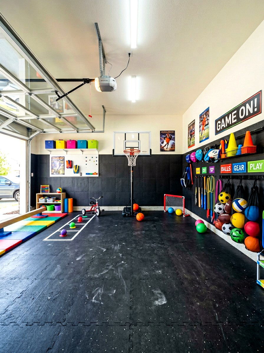 Interlocking Rubber Wall Tiles - 30 garage wall panel ideas