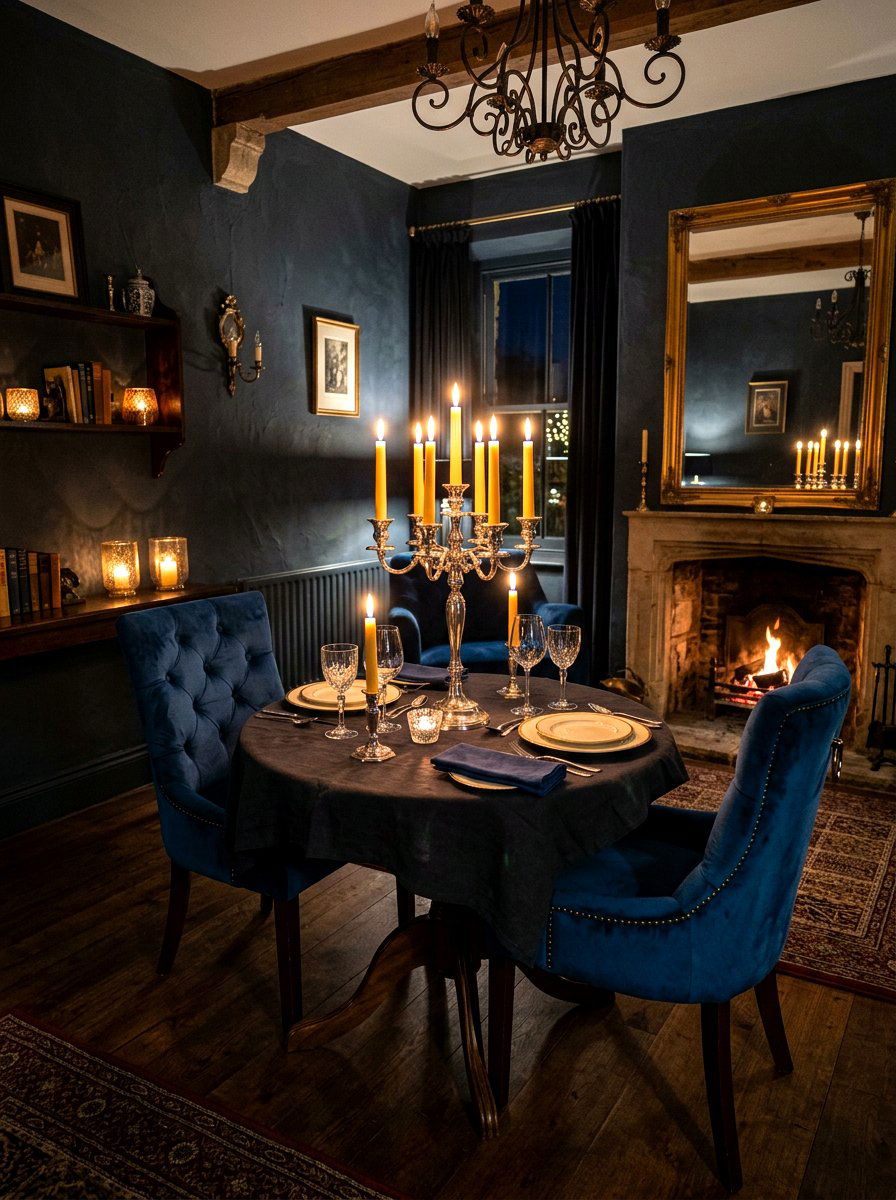 Intimate Candlelit Dining Room - 30 old money dining room decor ideas