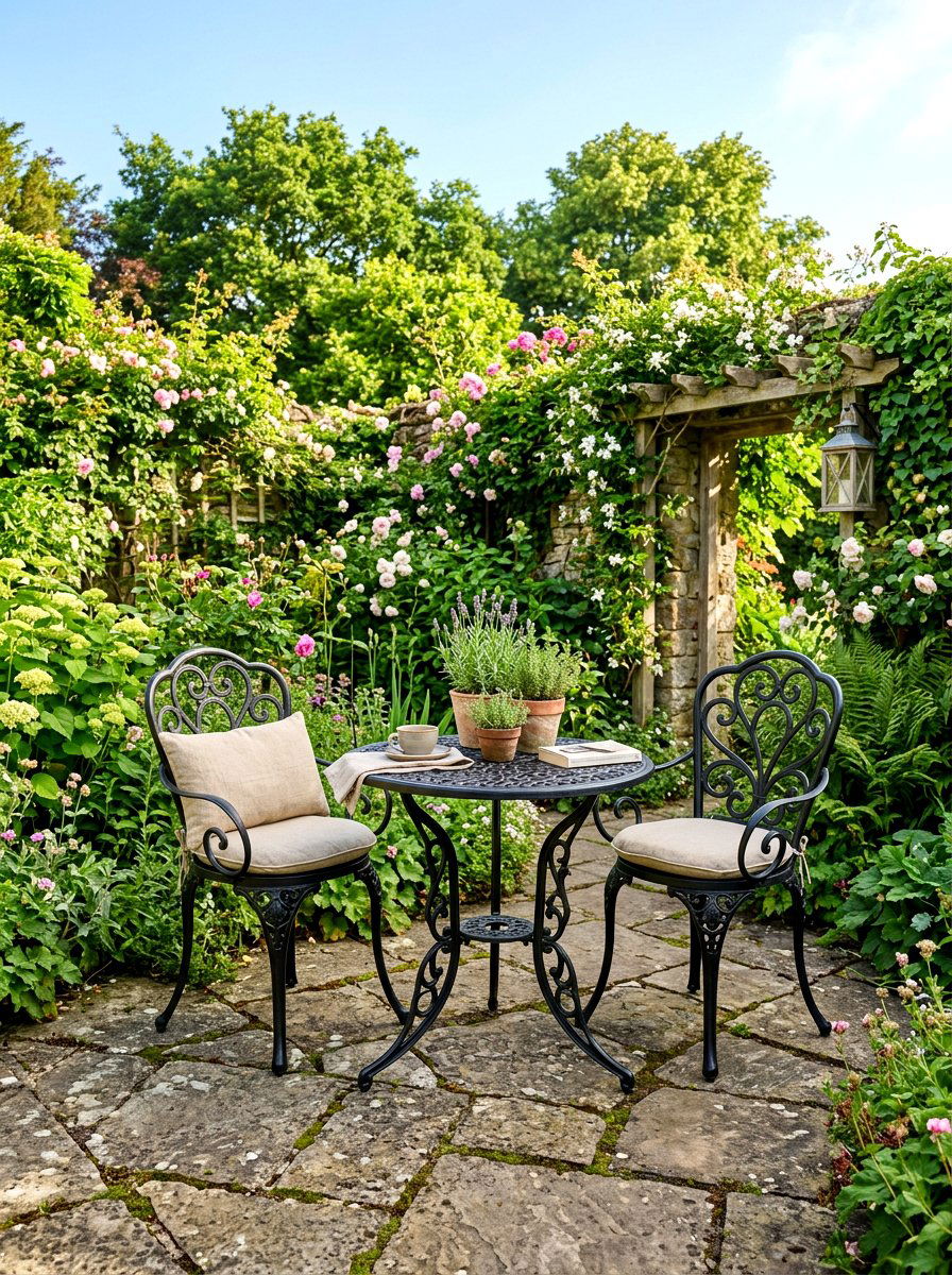 Iron Bistro Set - 30 French country garden ideas