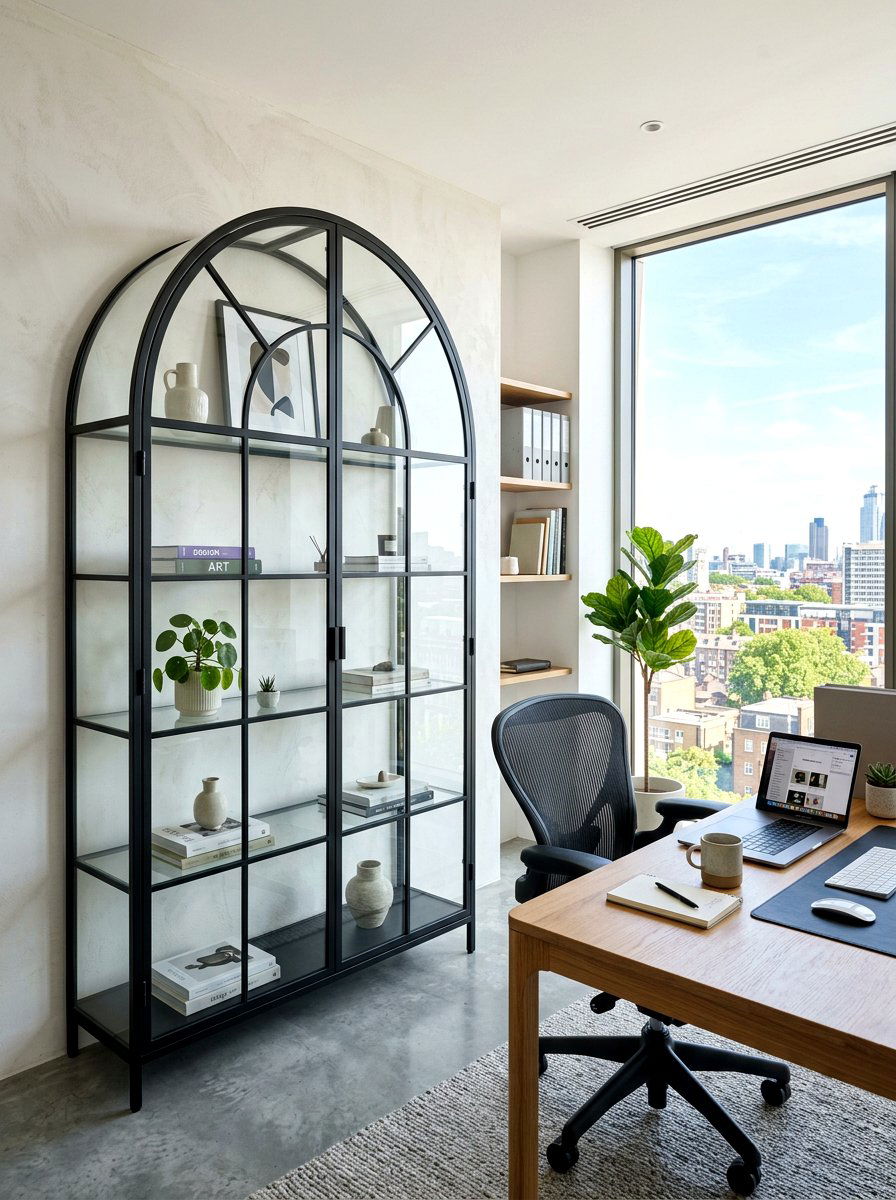 Iron Frame Arched Cabinet - 30 arched cabinet ideas