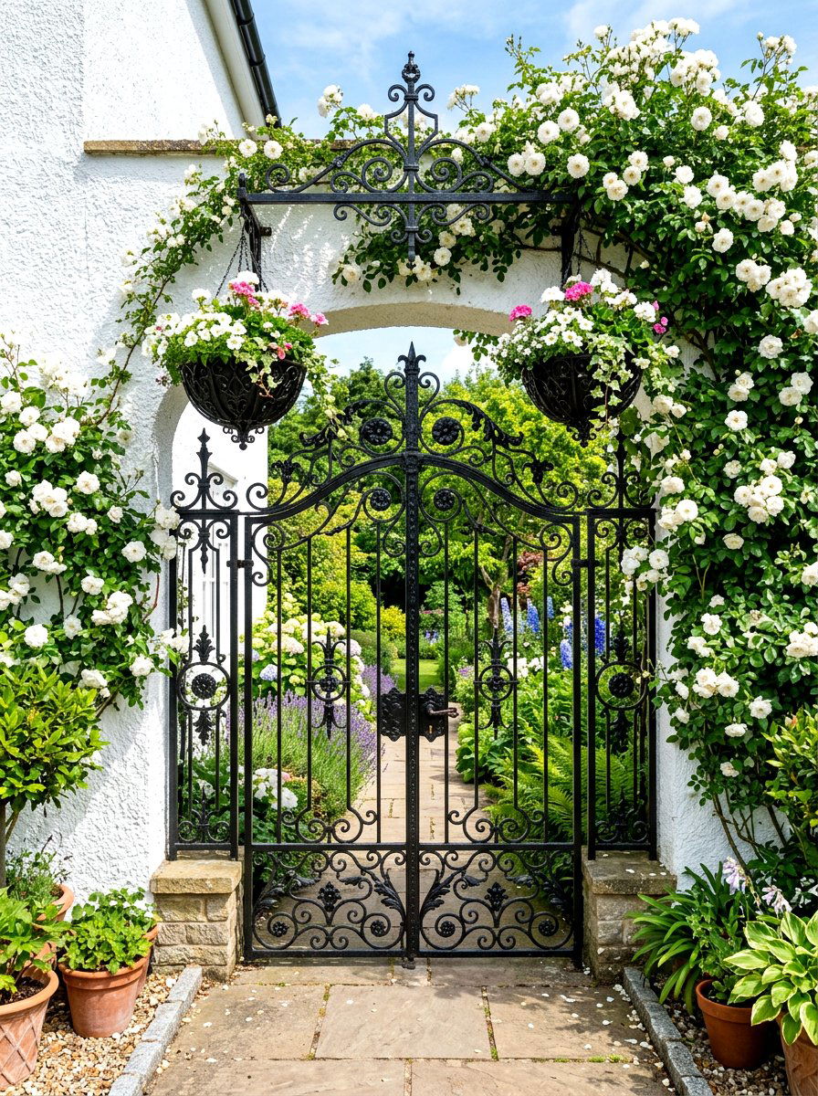 Iron Gate Planter - 30 budget vertical garden ideas