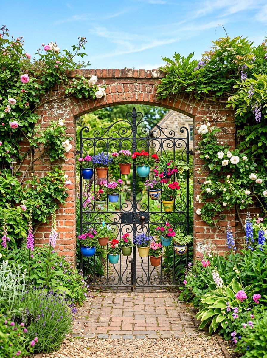 Iron Gate Wall Garden - 30 hanging wall garden ideas