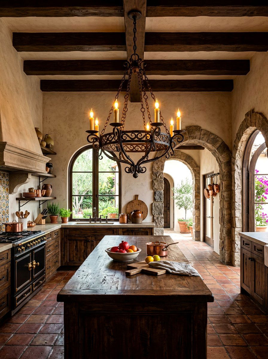 Iron Kitchen Chandelier - 30 kitchen lamp styling ideas