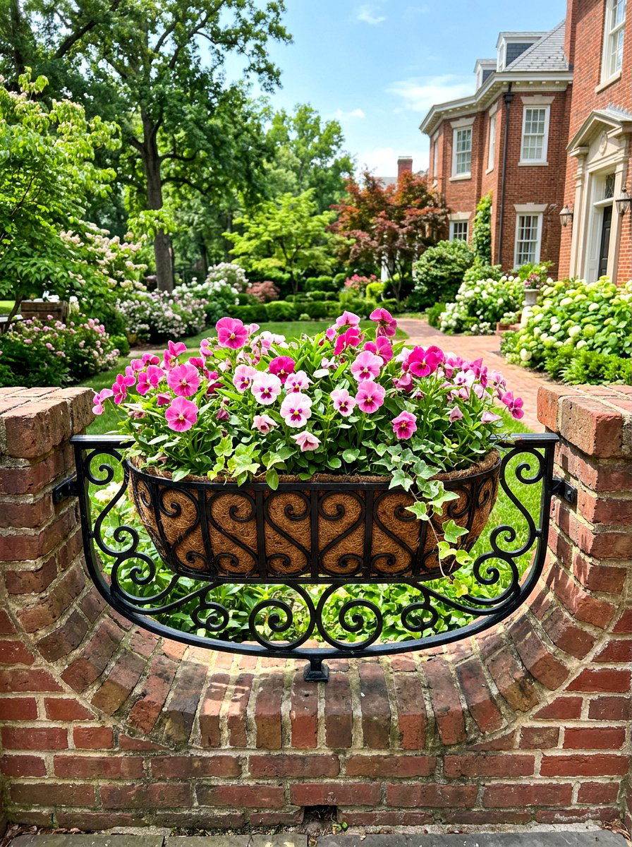 Iron Railing Flower Box - 30 railing planter box ideas