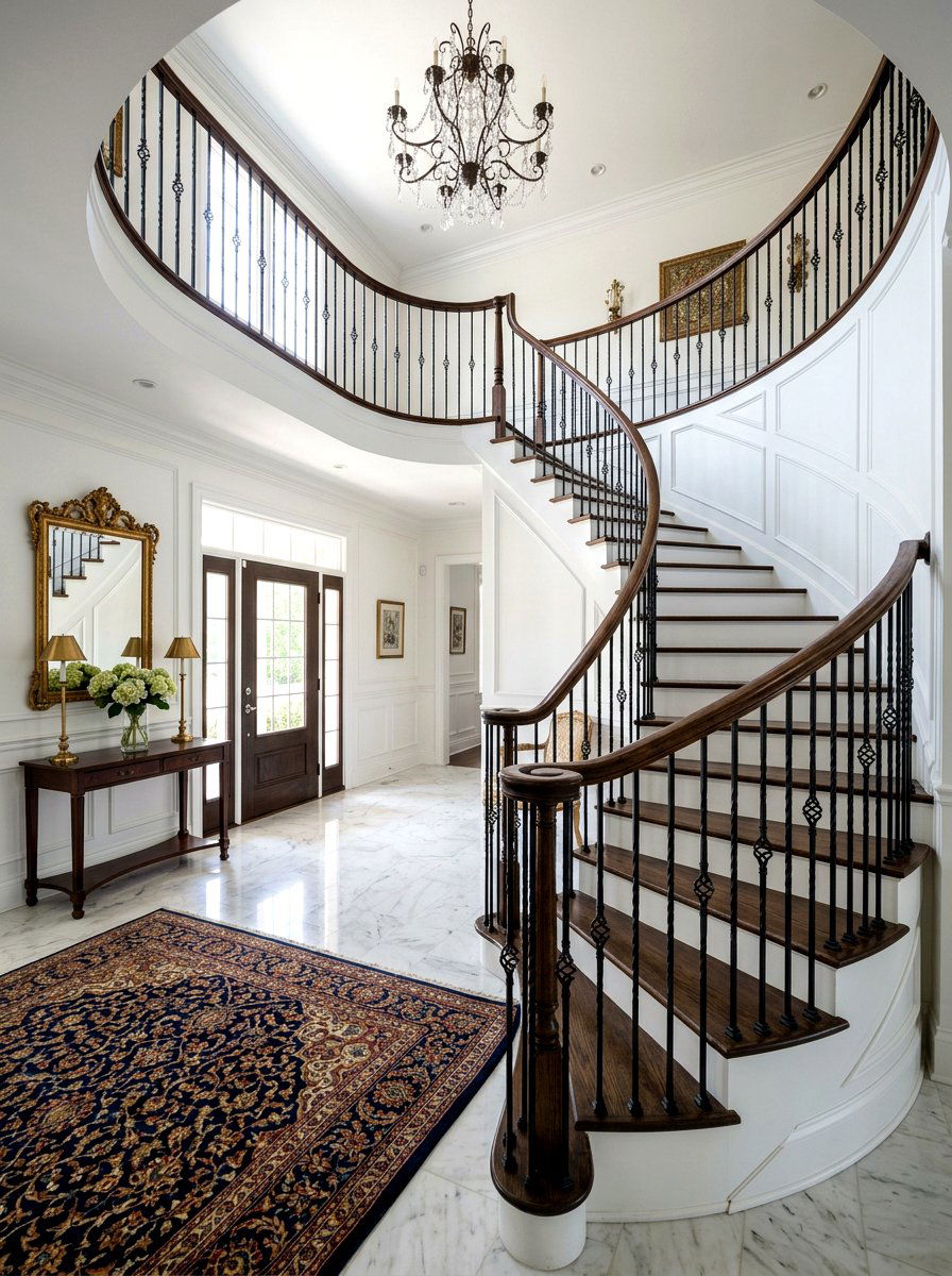 Iron Stair Spindles - 30 two story foyer ideas