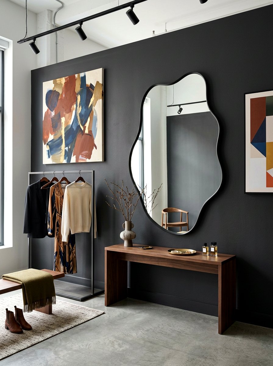 Irregular shaped mirror - 30 dressing room mirror ideas