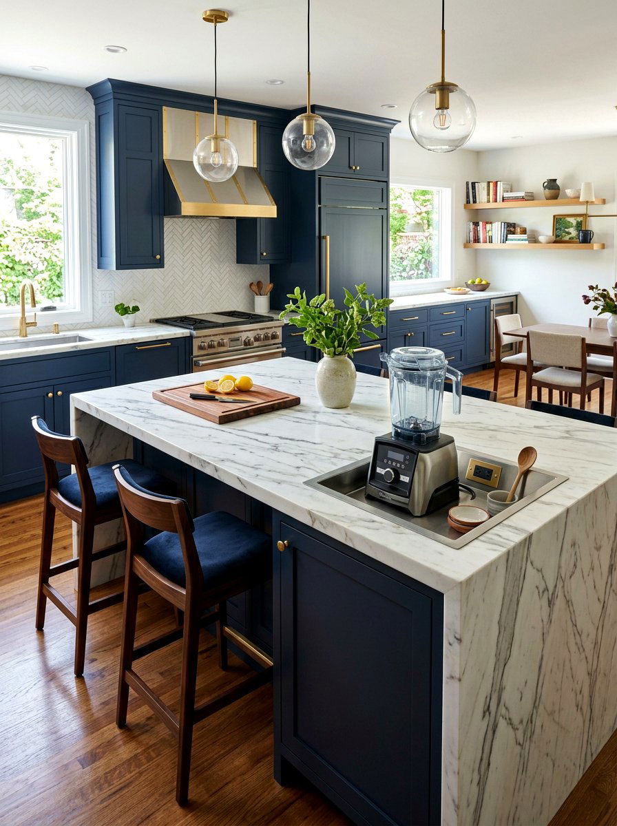 Island Appliance Dock - 30 appliance garage ideas