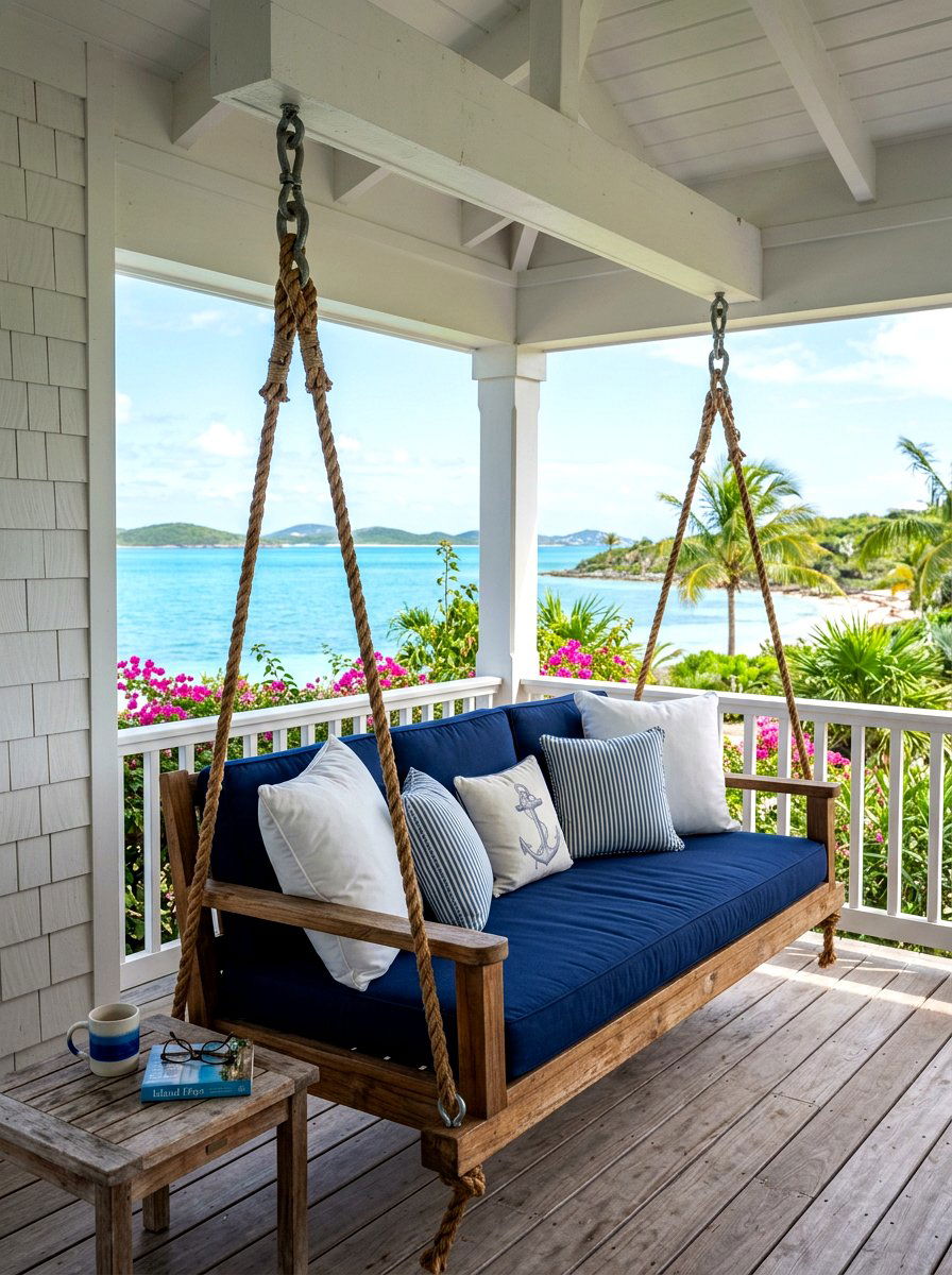 Island Porch Swing - 30 island style home ideas