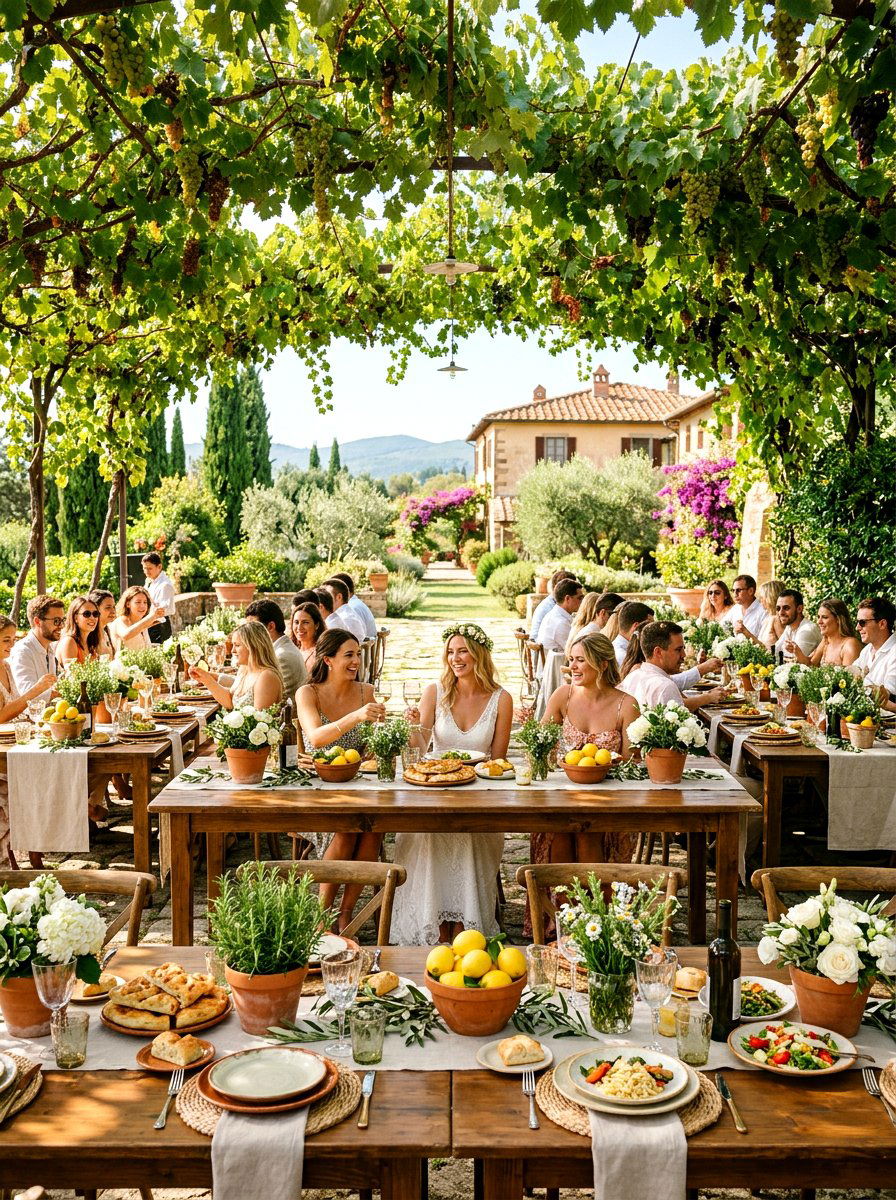 Italian Al Fresco - 30 backyard bridal brunch ideas