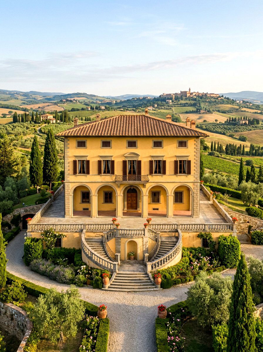 Italian Country Villa - 30 Mediterranean house exterior ideas