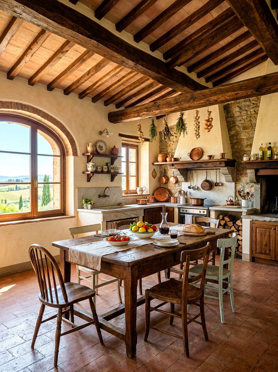 Italian Countryside Kitchen - 30 tomato girl summer kitchen ideas