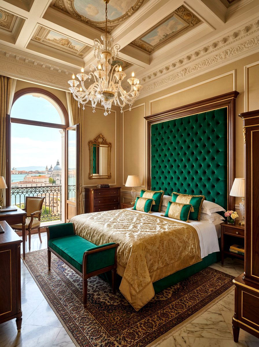 Italian Luxury Suite - 30 European bed styling ideas