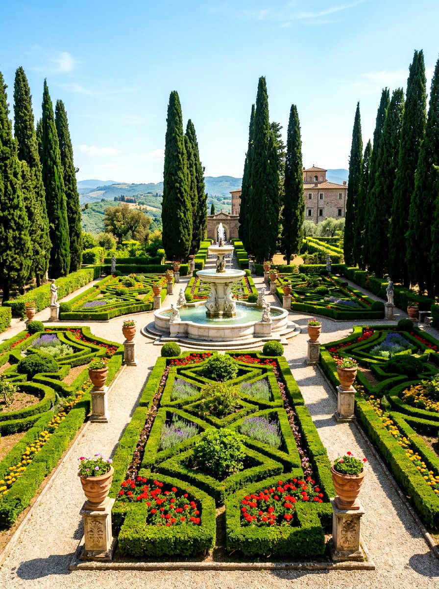 Italian Renaissance Parterre - 30 parterre garden ideas