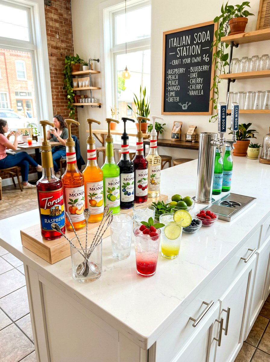 Italian Soda Station - 30 beverage station party ideas