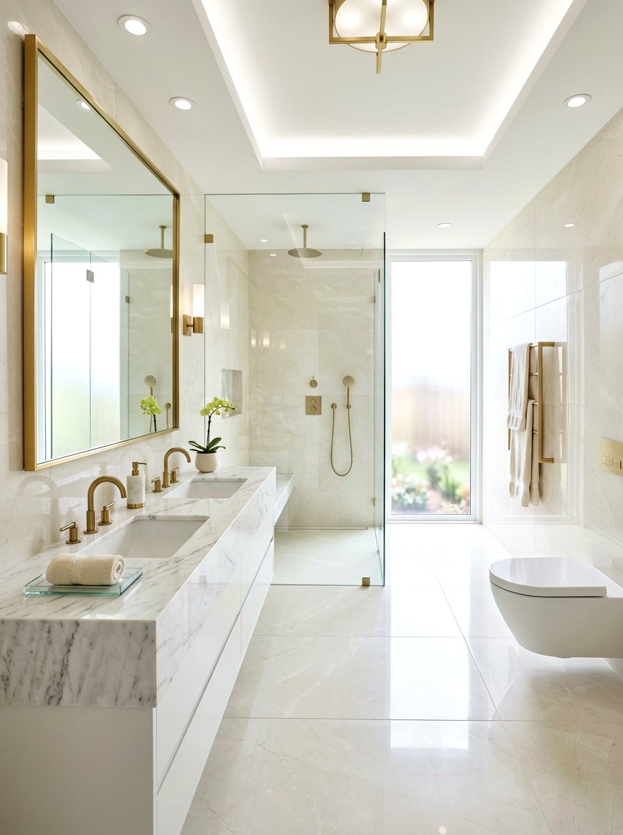 Ivory Bathroom - 30 ivory home decor ideas