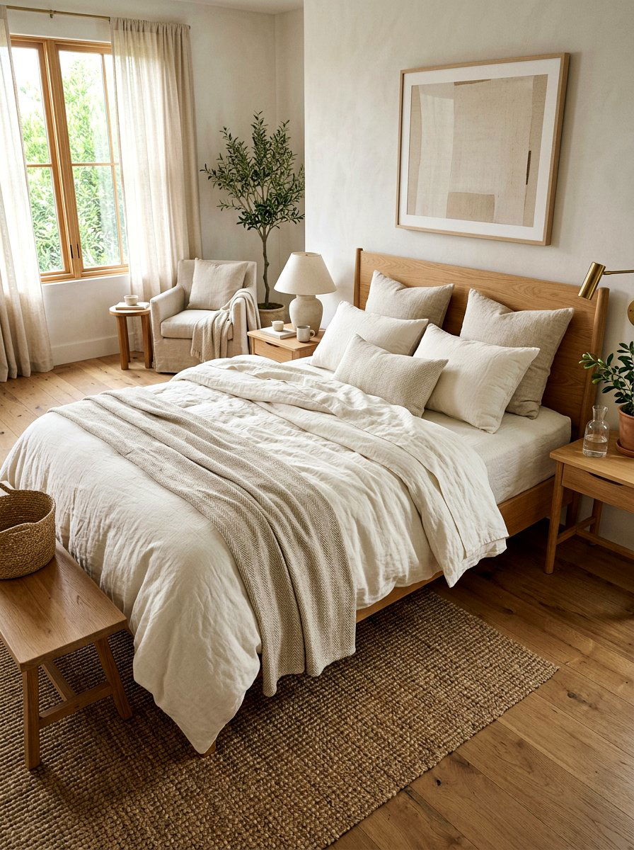 Ivory Linen Bedding - 30 ivory home decor ideas