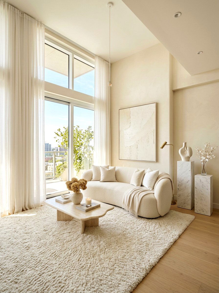 Ivory Living Room - 30 tonal living room ideas