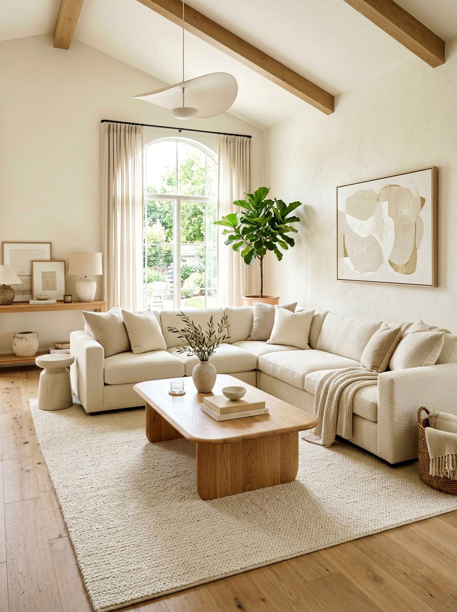 Ivory Living Room - 30 ivory home decor ideas