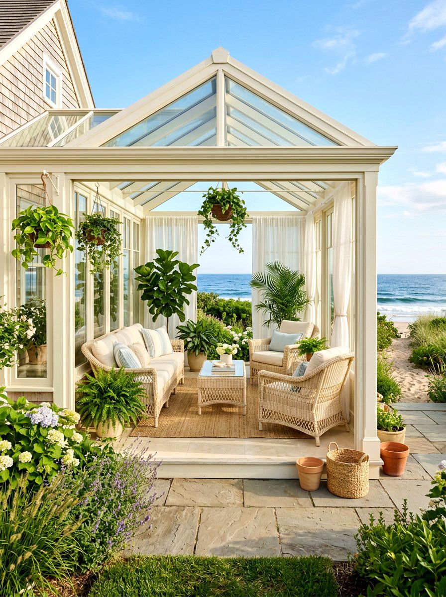 Ivory Sunroom - 30 ivory home decor ideas