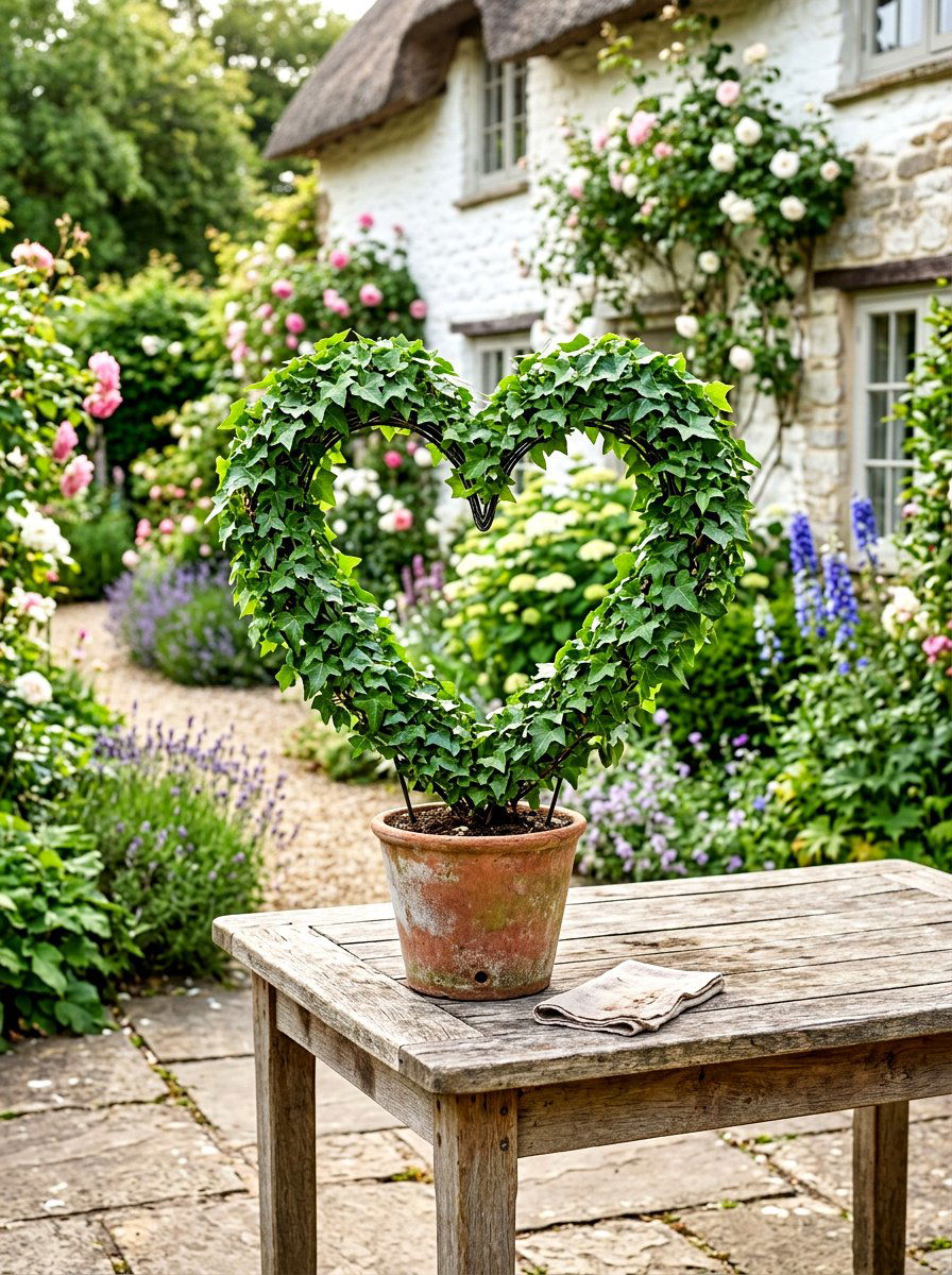 Ivy Frame - 30 topiary garden ideas