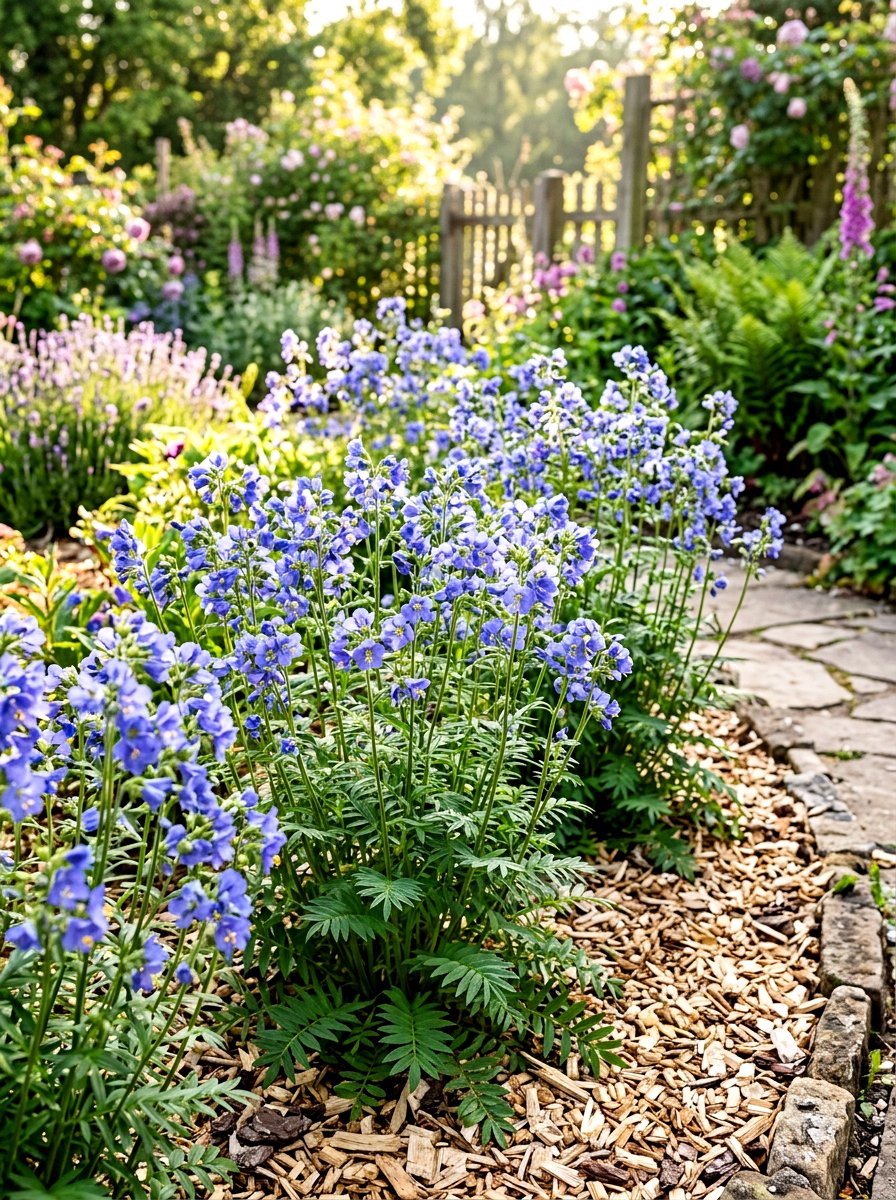 Jacob ladder plant garden - 30 shade garden ideas