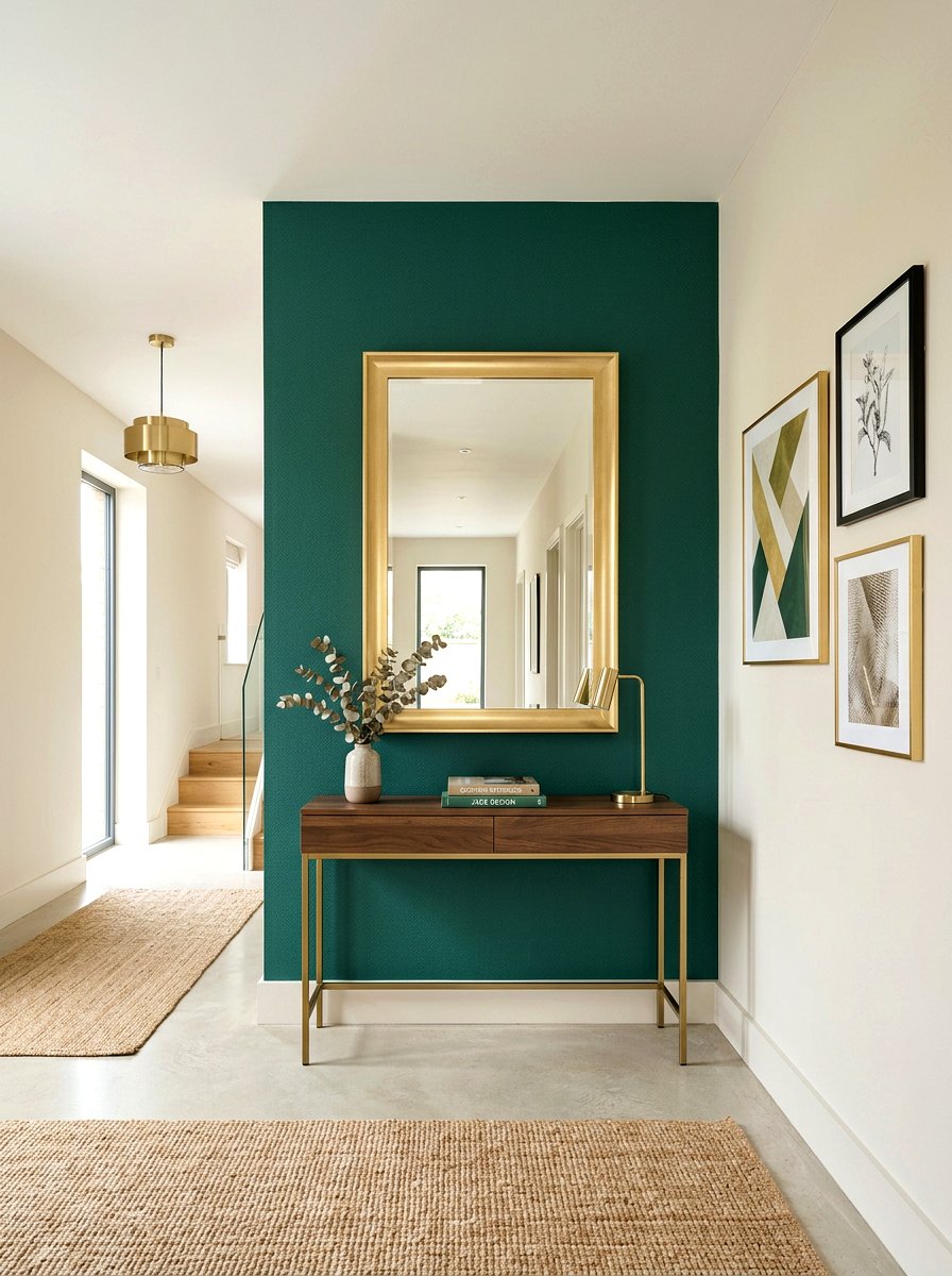 Jade Green Accent Wall - 30 jade green decor ideas