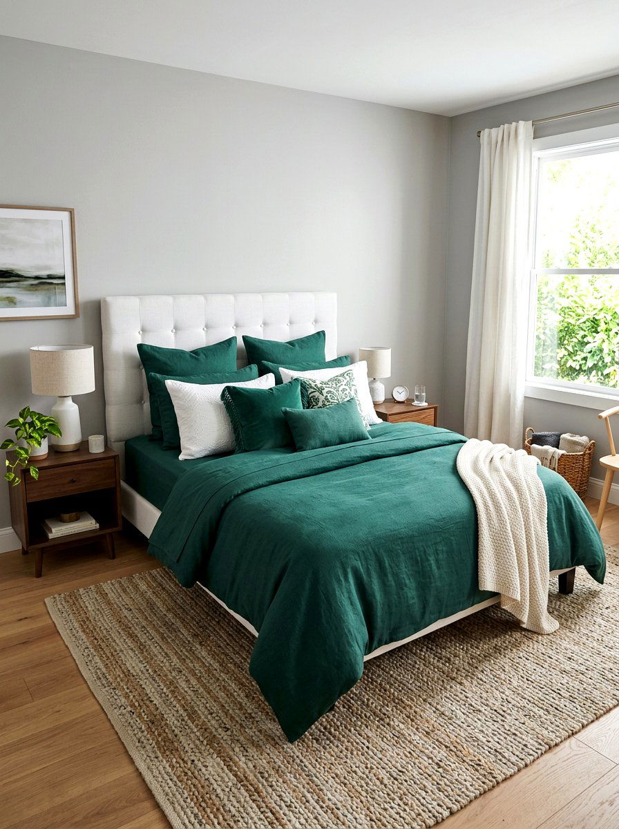 Jade Green Bedding - 30 jade green decor ideas