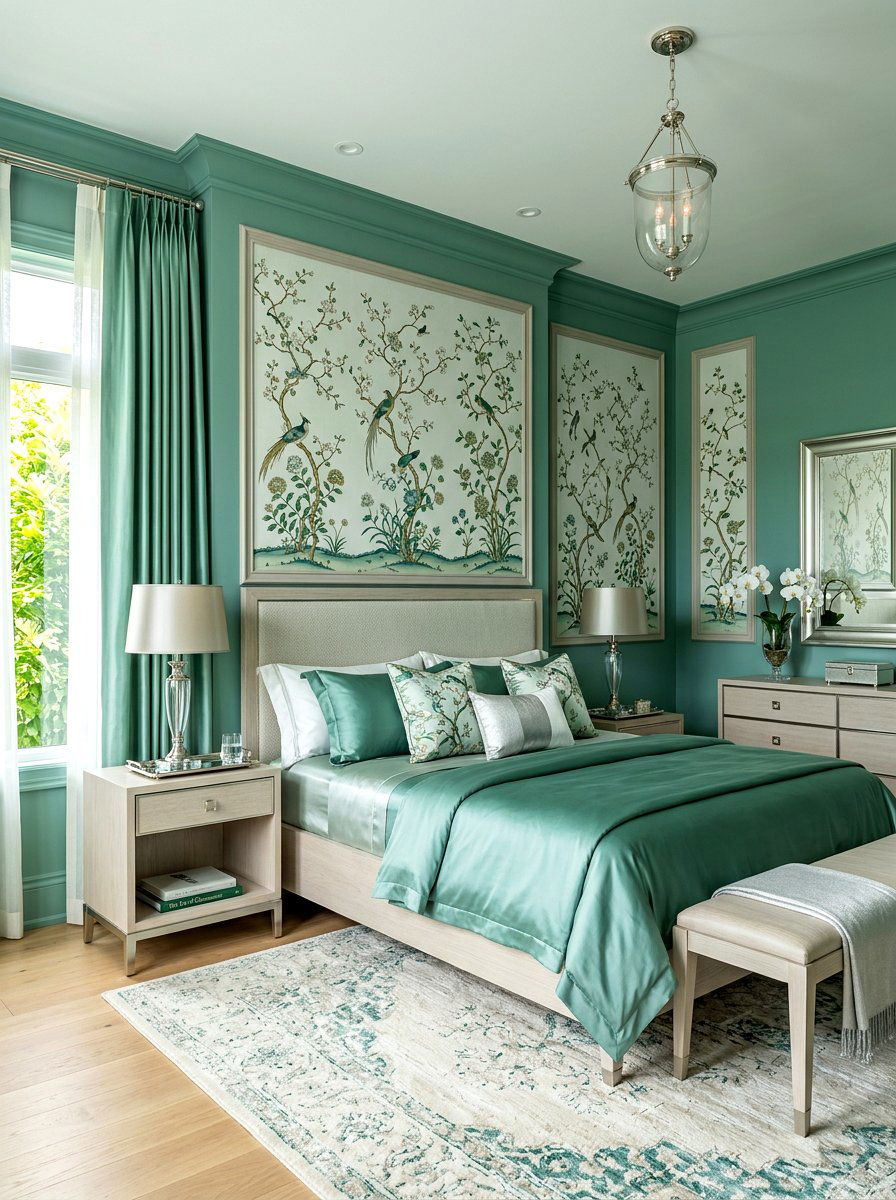 Jade Green Bedroom - 30 green bedroom ideas