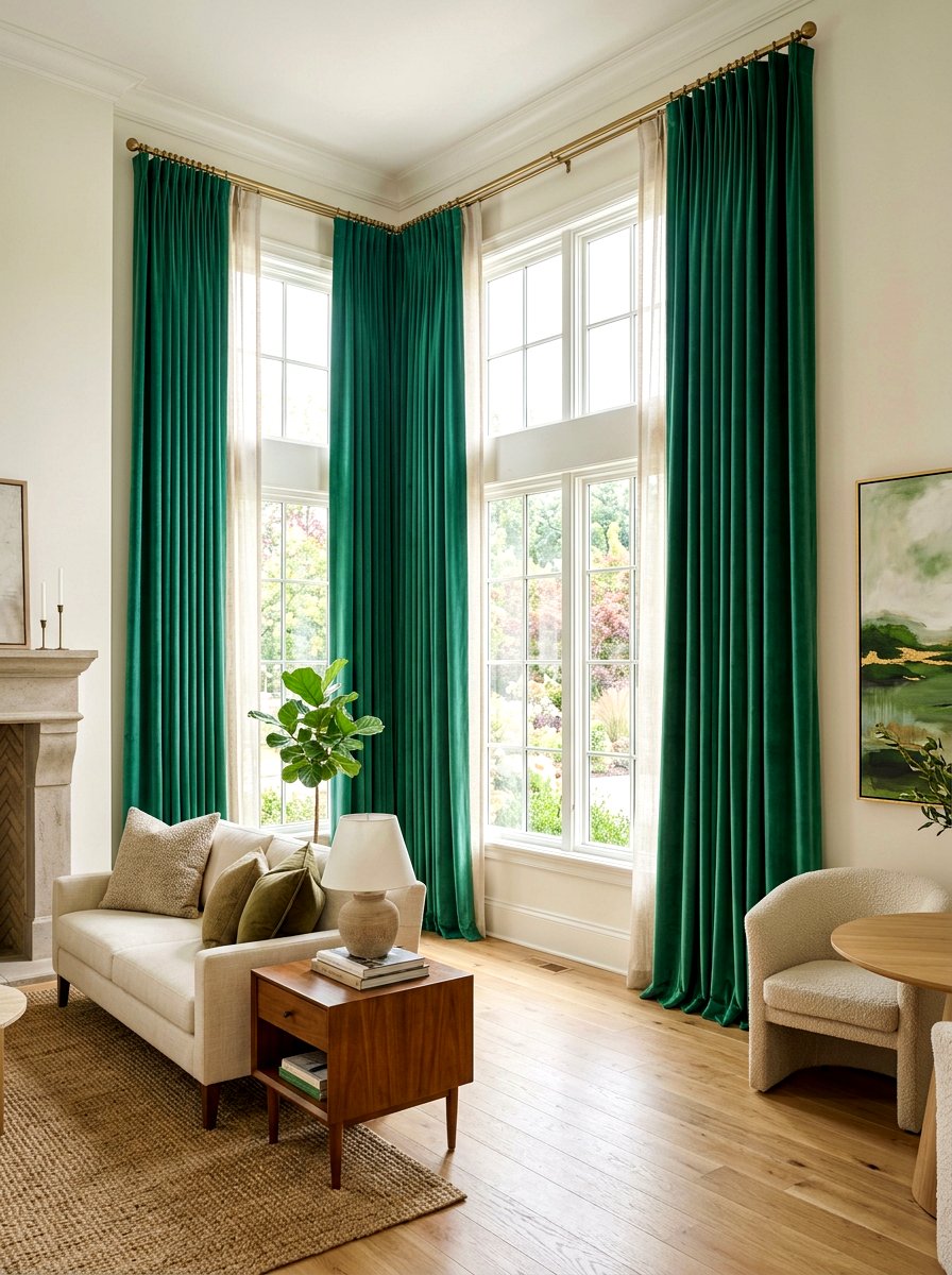 Jade Green Curtains - 30 jade green decor ideas