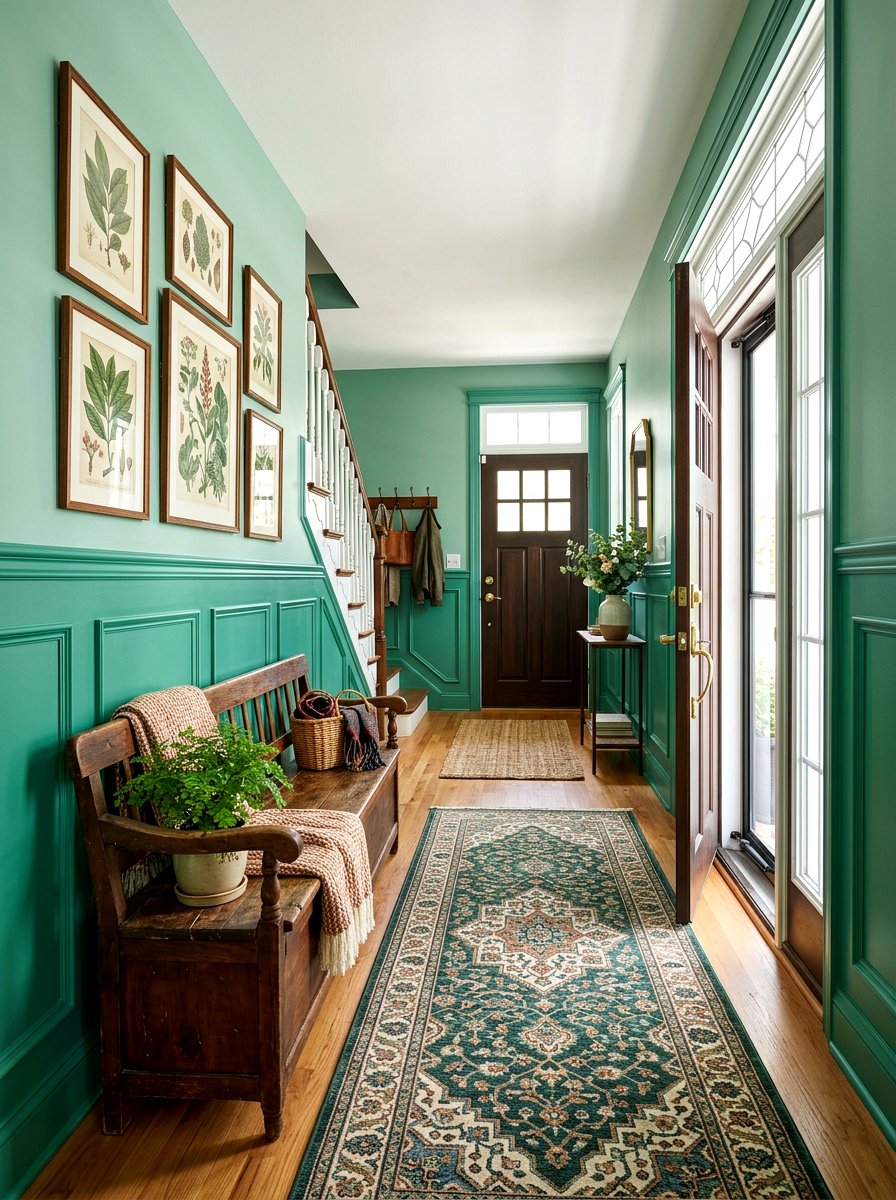 Jade Green Entryway - 30 jade green decor ideas