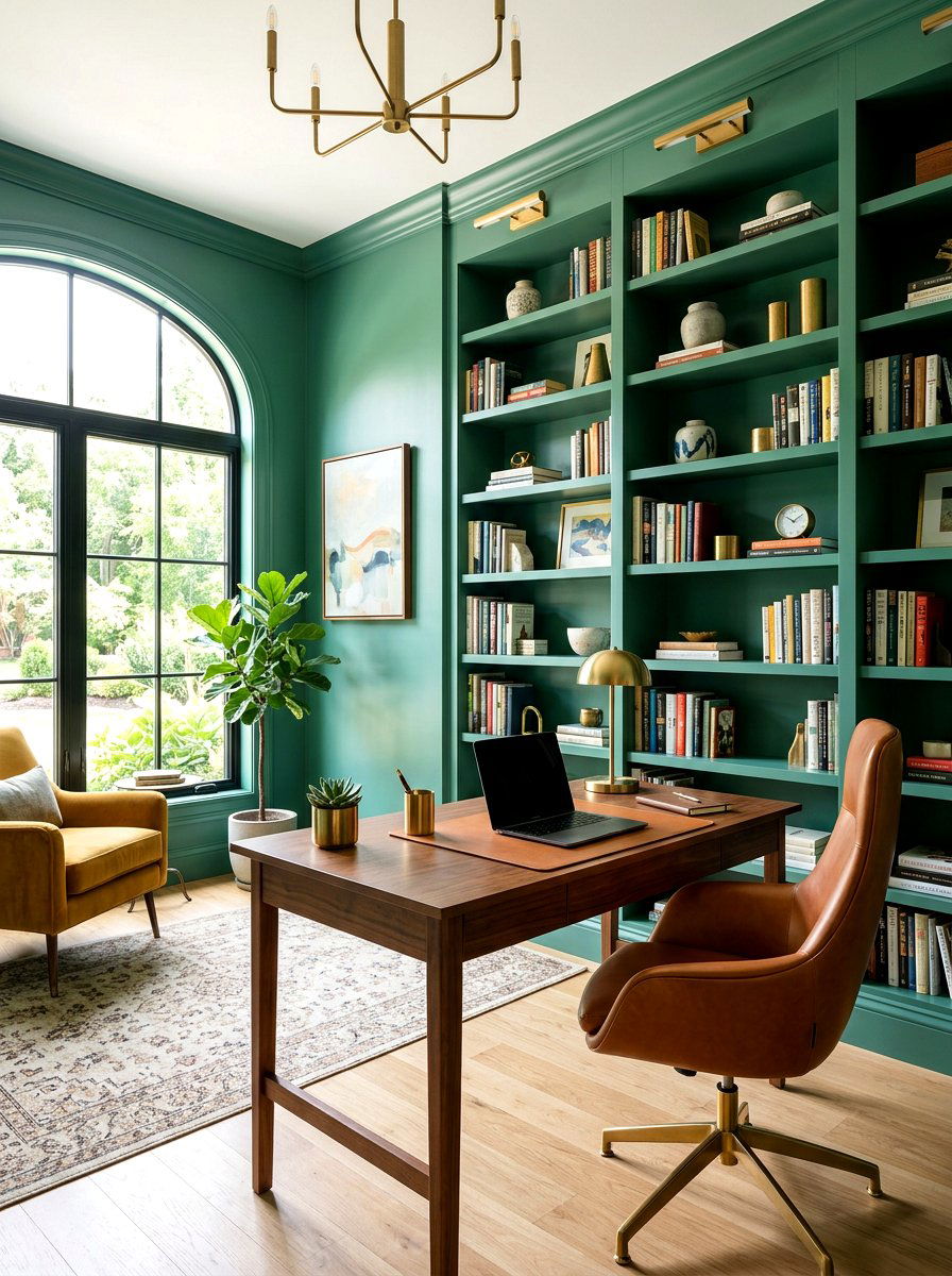 Jade Green Home Office - 30 jade green decor ideas