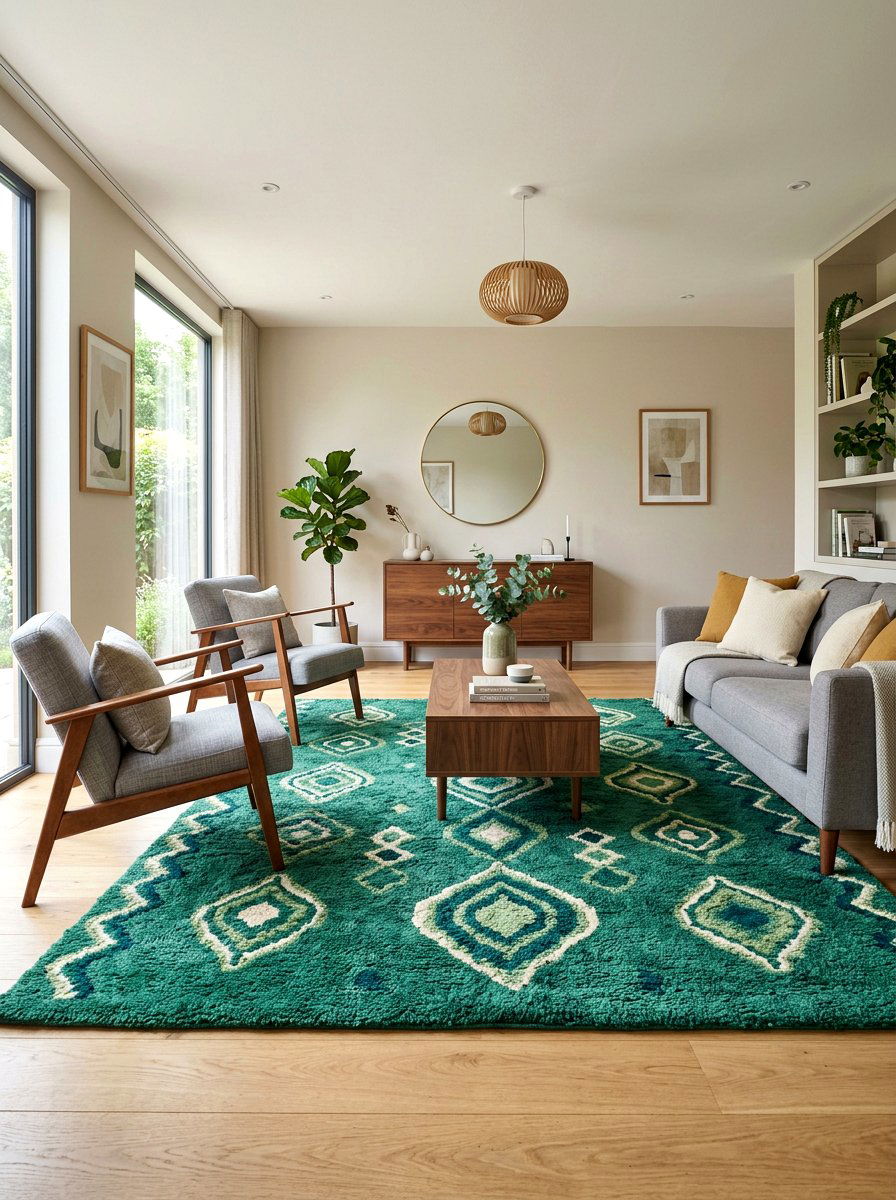 Jade Green Rug - 30 jade green decor ideas