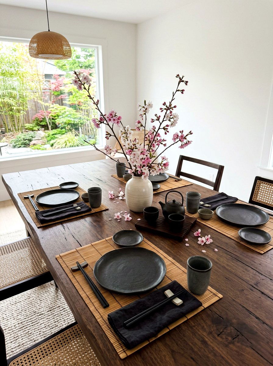 Japandi Aesthetic Table Setting - 30 layered table setting ideas