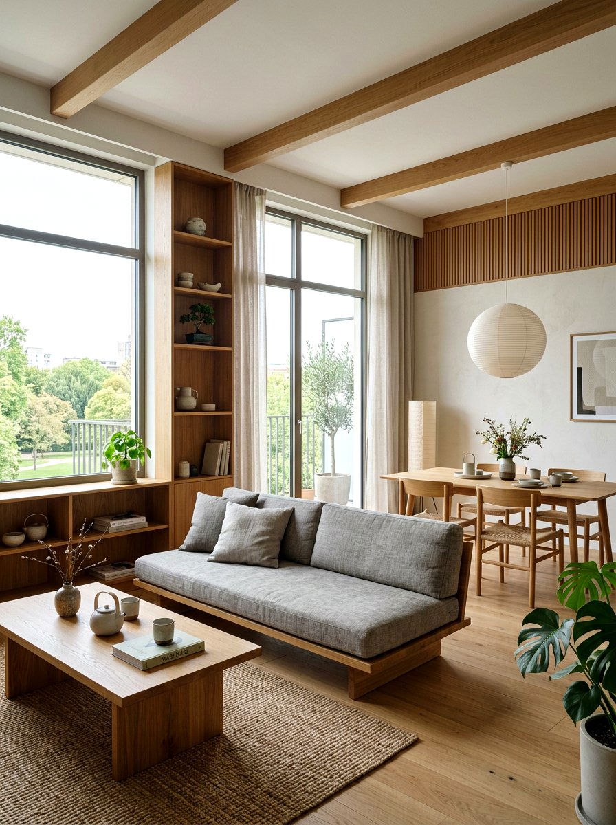 Japandi Apartment Interior - 30 Pinterest apartment decor ideas
